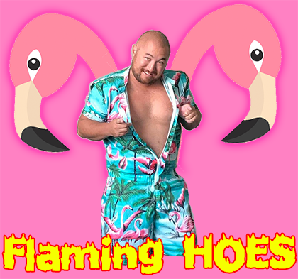 The FlamingHOES logo